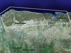 Nouveau Kiskeya (inset) from Google Earth