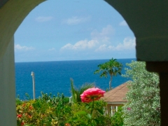 The view from the Nouveau Kiskeya Guesthouse